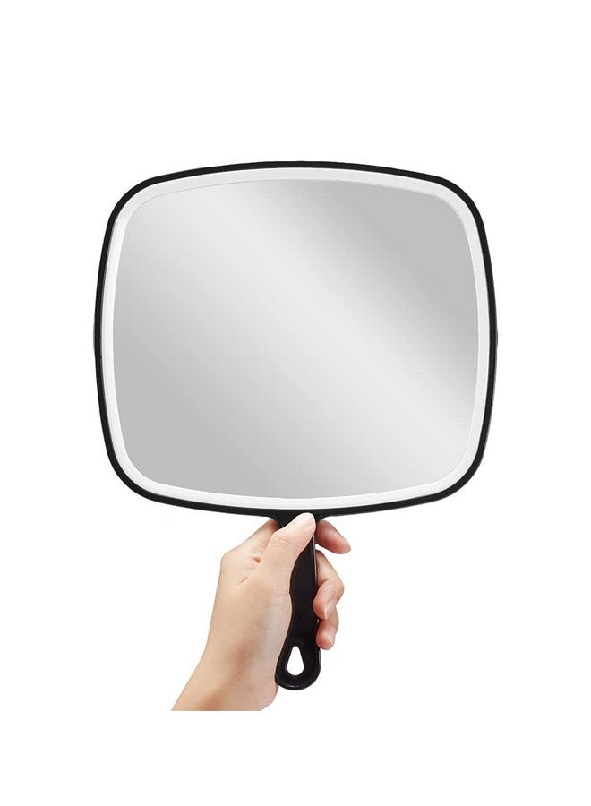 OMIRO Hand Mirror Extra Large Black Handheld Mirror With Handle 9 W X 12.4 L - Image 1