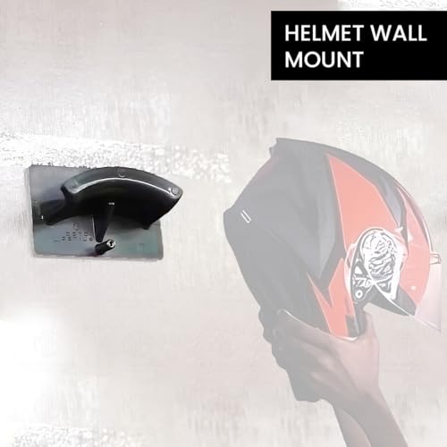 MOTO GENIUS Universal Motorcycle ABS Plastic Wall Mount Helmet Holder | Ideal for Home, Office, Garage | Compatible with All Helmet Types - Image 4