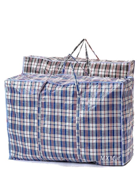 Storage Laundry Moving Bags 2 Packs with Different Sizes Multipurpose Carry On Shopping Bag for Clothes, Shifting House, Grocery Reusable Luggage Bag