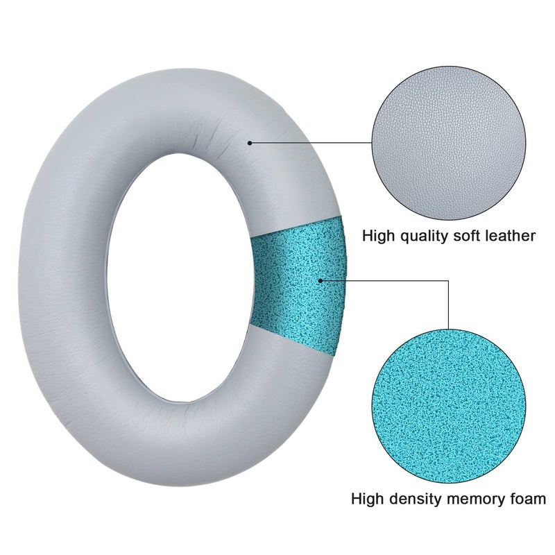 Niukeke Replacement Ear Pads for Bose QuietComfort 35 35 II 15 25(qc 35 25 15/QC35 ii), Headphone Ear Covers, High Density Memory Cotton, Soft Leather, Adaptive Noise Isolation Headphones Pads Cushions - Image 4