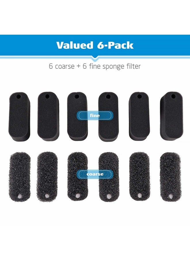 hygger 12 Pack (6 Coarse Pads and 6 Fine Pads) Replacement Aquarium Filter Sponge for HG979 Turtle Filter - Image 5