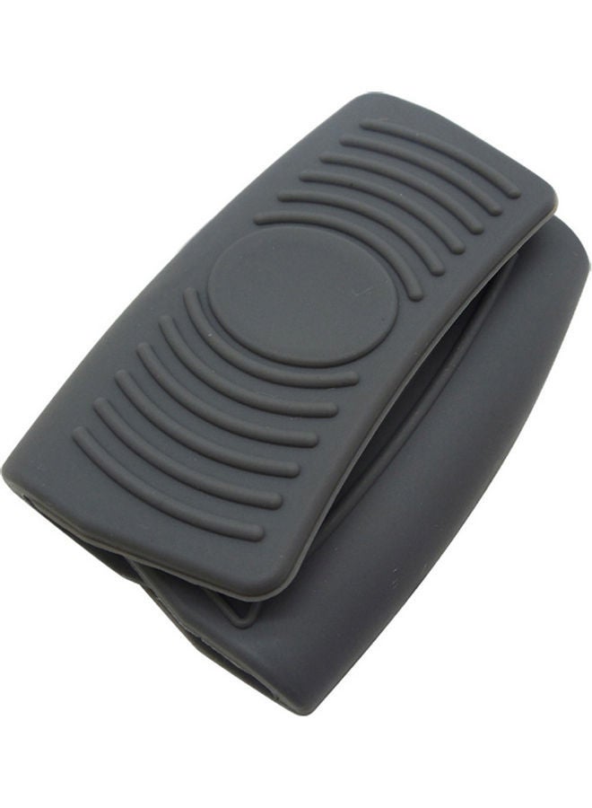 NIBEMINENT 2-Piece Food Grade Silicone Anti-Scald Clip Black