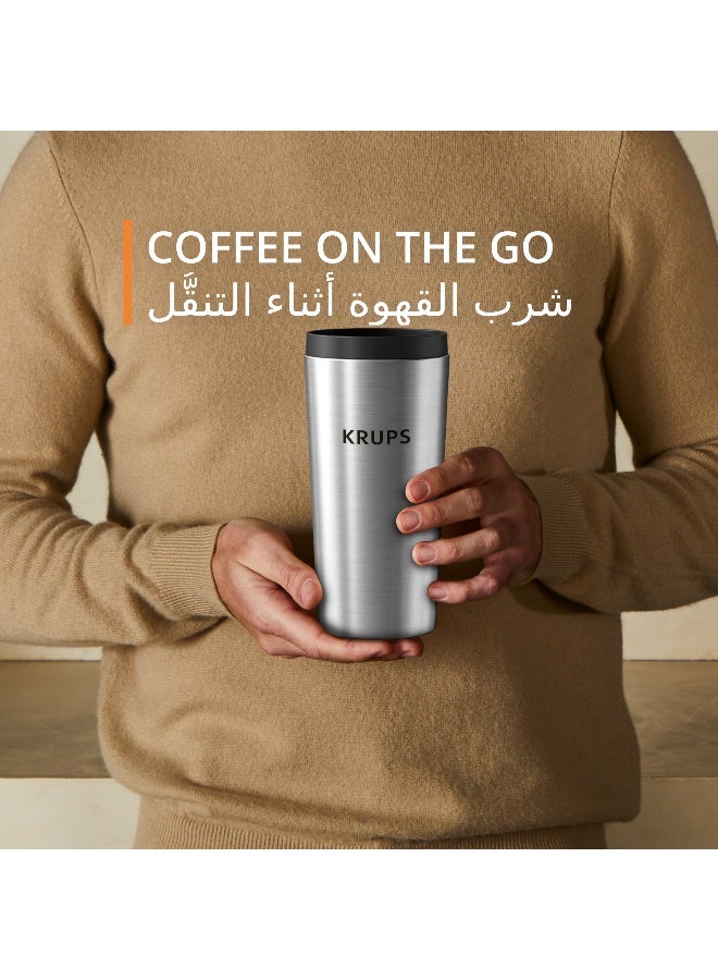 KRUPS Simply Brew 4-in-1 | Drip Coffee Maker | 3 Brewing Options | Heat-Resistant Glass Carafe | Travel Mug | KM207DM0 450 ml 650 W KM207DM0 Stainless steel - Image 4