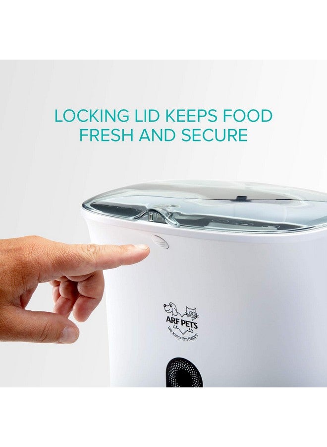 Arf Pets Automatic Pet Feeder Food Dispenser For Dogs, Cats & Small Animals  Features Distribution Alarms, Portion Control & Voice Recording  Timer Programmable Up To 4 Meals A Day - Image 2