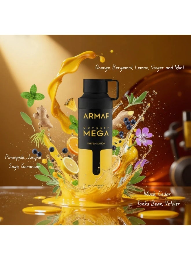 Armaf Odyssey Mega Perfume Body Spray 200Ml - Image 3