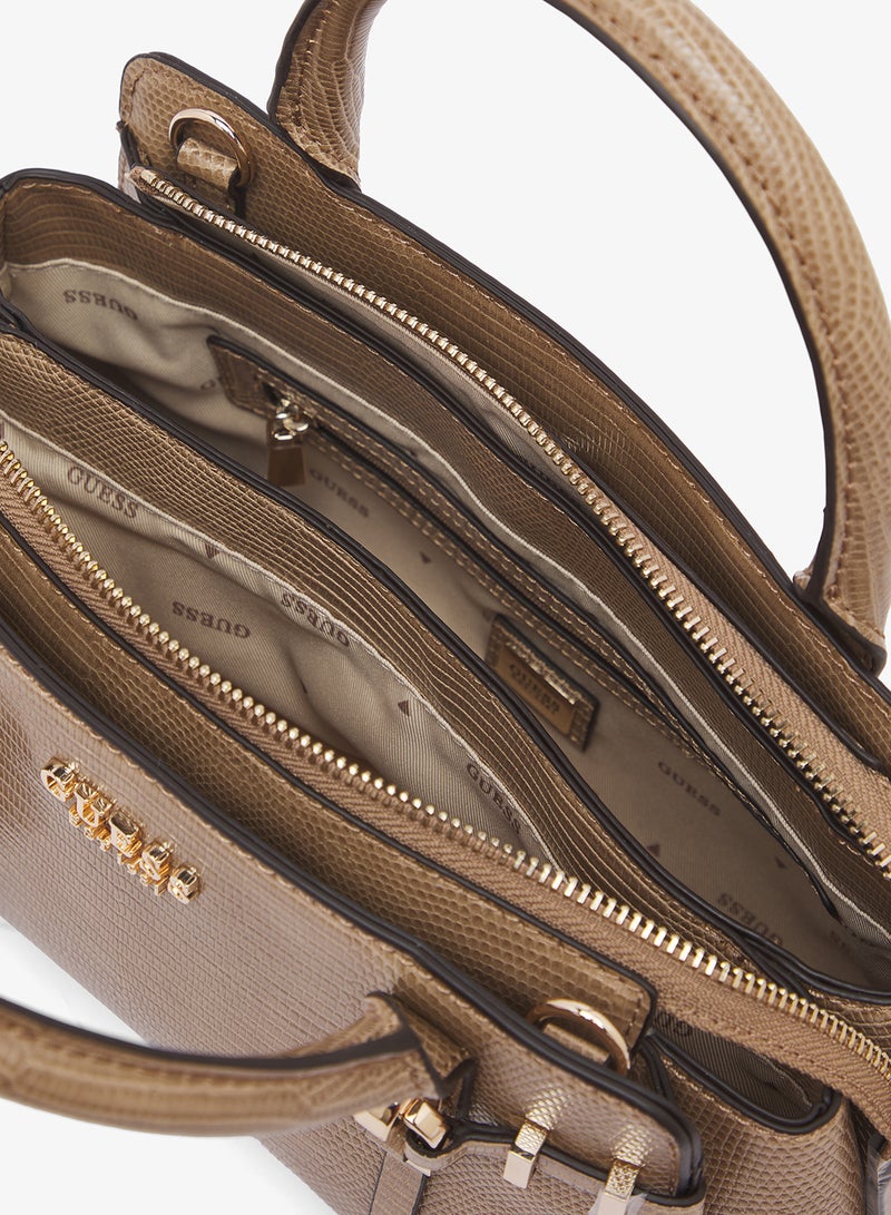 GUESS Leona Small Satchel Bag - Image 4