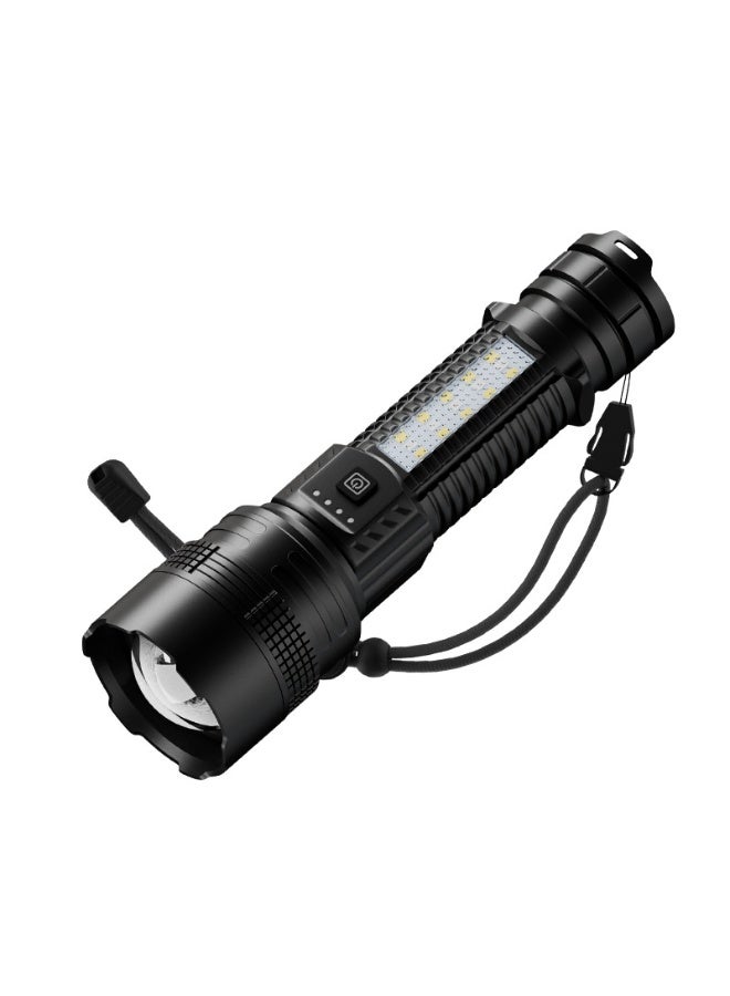 Powerful Flashlight - High-Intensity White Laser with COB Side Light