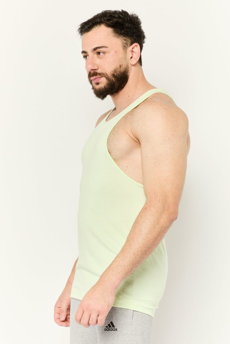 Adidas Men Sportswear Fit Sleeveless Outdoor Vest, Mint Green - Image 3