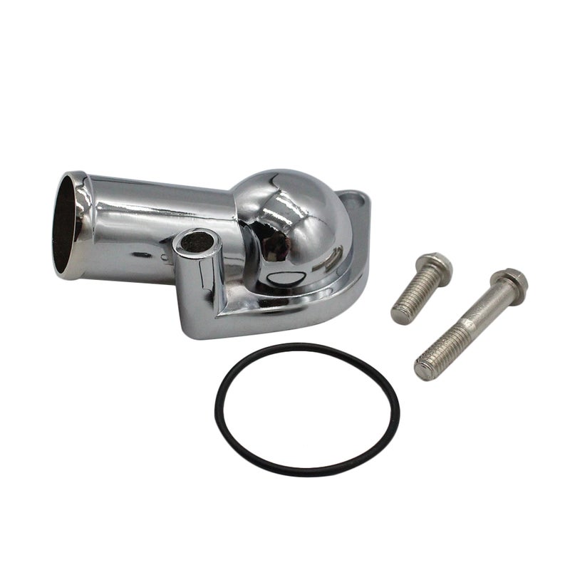Water Neck Thermostat Housing 15 Degree 350 454 Small Big Block for SBC BBC Chevy Chrome - Image 5