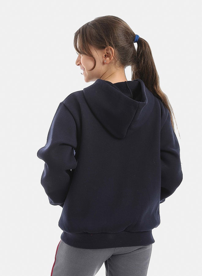Red Circle Sweatshirt Kids Unisex - Image 5