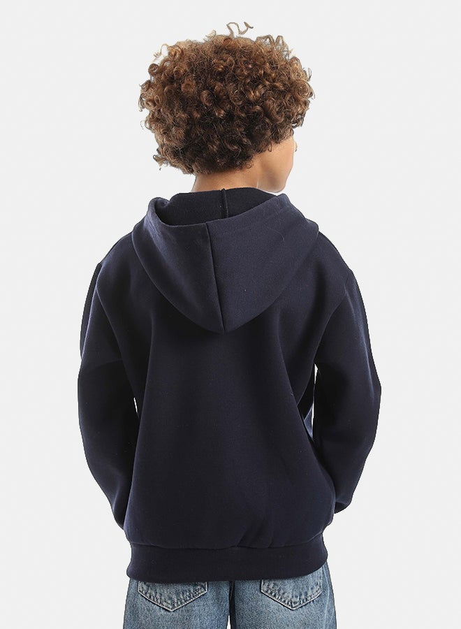 Red Circle Sweatshirt Kids Unisex - Image 4