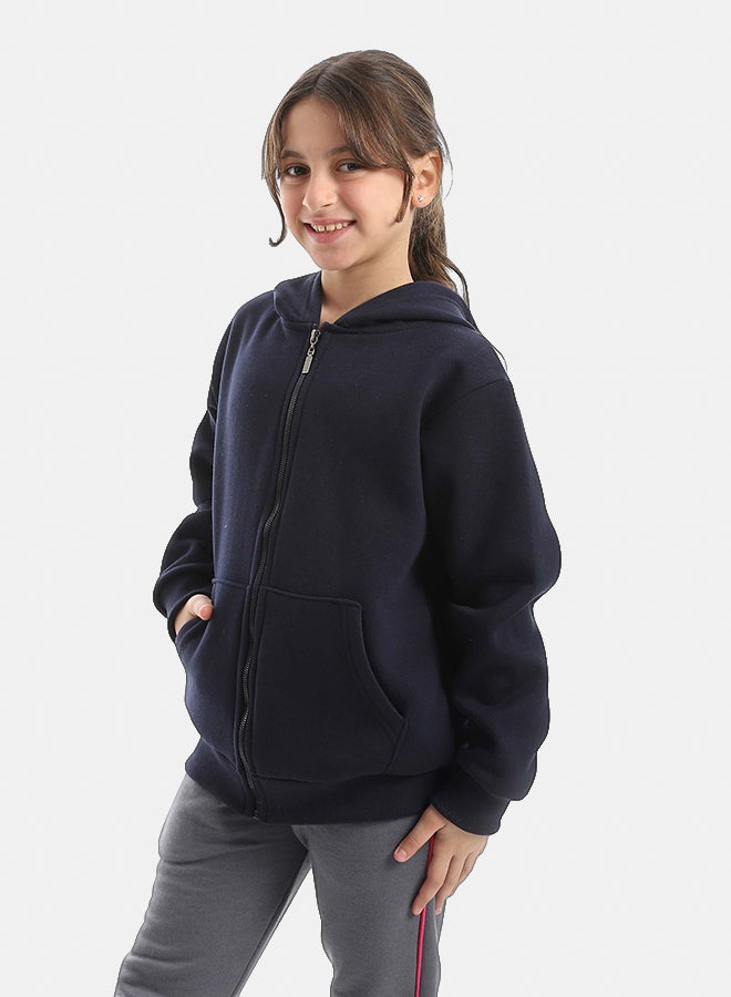 Red Circle Sweatshirt Kids Unisex - Image 3
