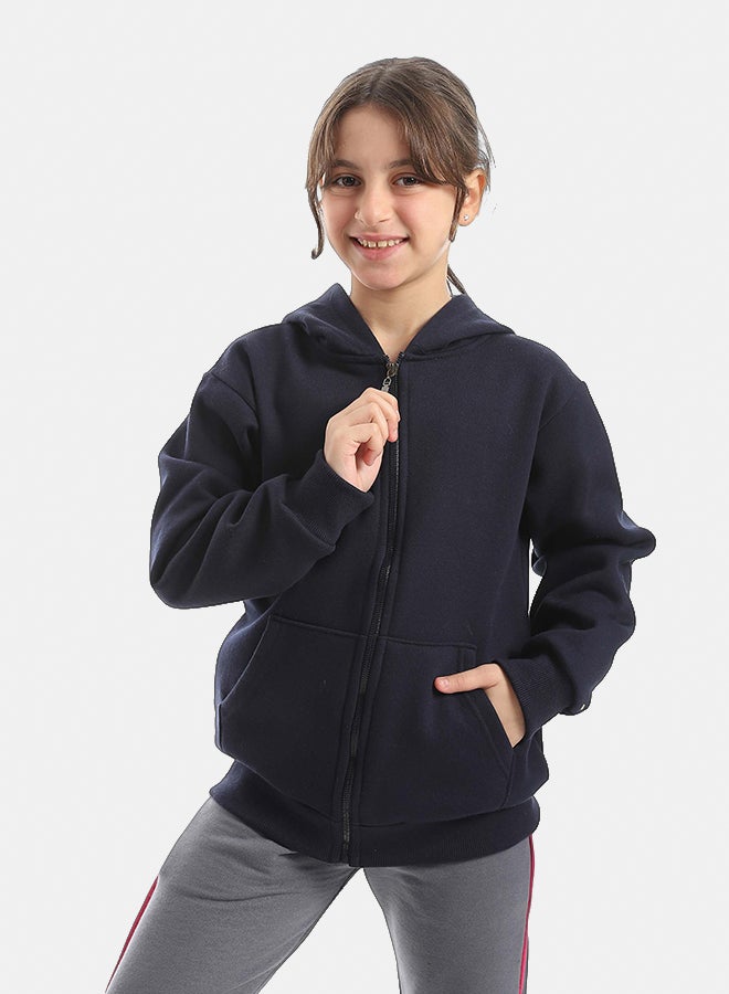 Red Circle Sweatshirt Kids Unisex - Image 2