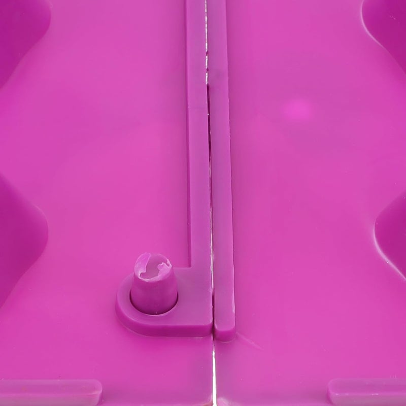 4pcs Foot Massage Plate Pebble Mat Acupressure Reflexology Mat for Improved Home and Office Use Purple - Image 4