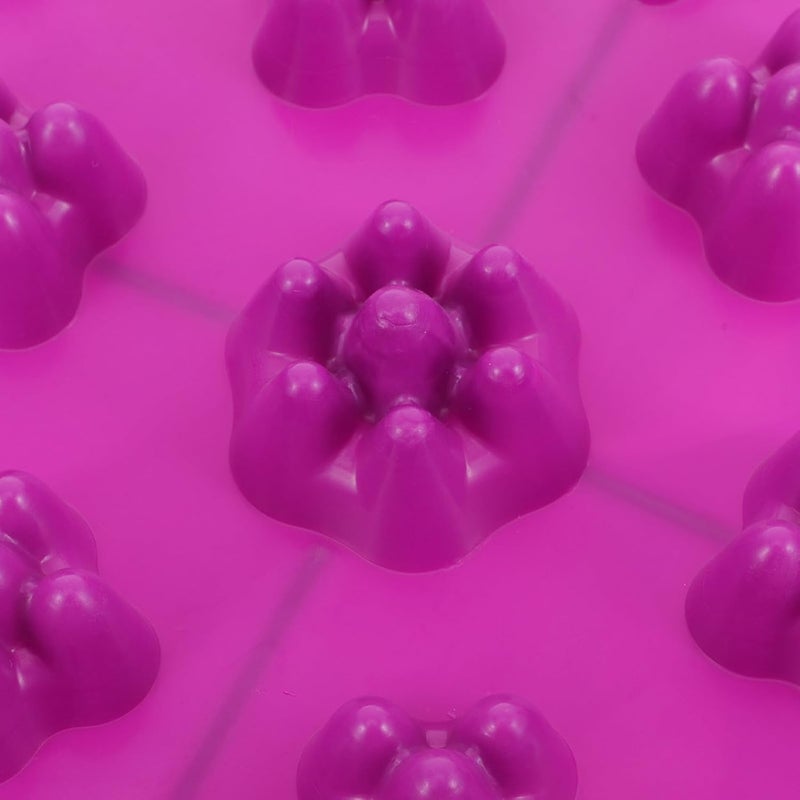 4pcs Foot Massage Plate Pebble Mat Acupressure Reflexology Mat for Improved Home and Office Use Purple - Image 3