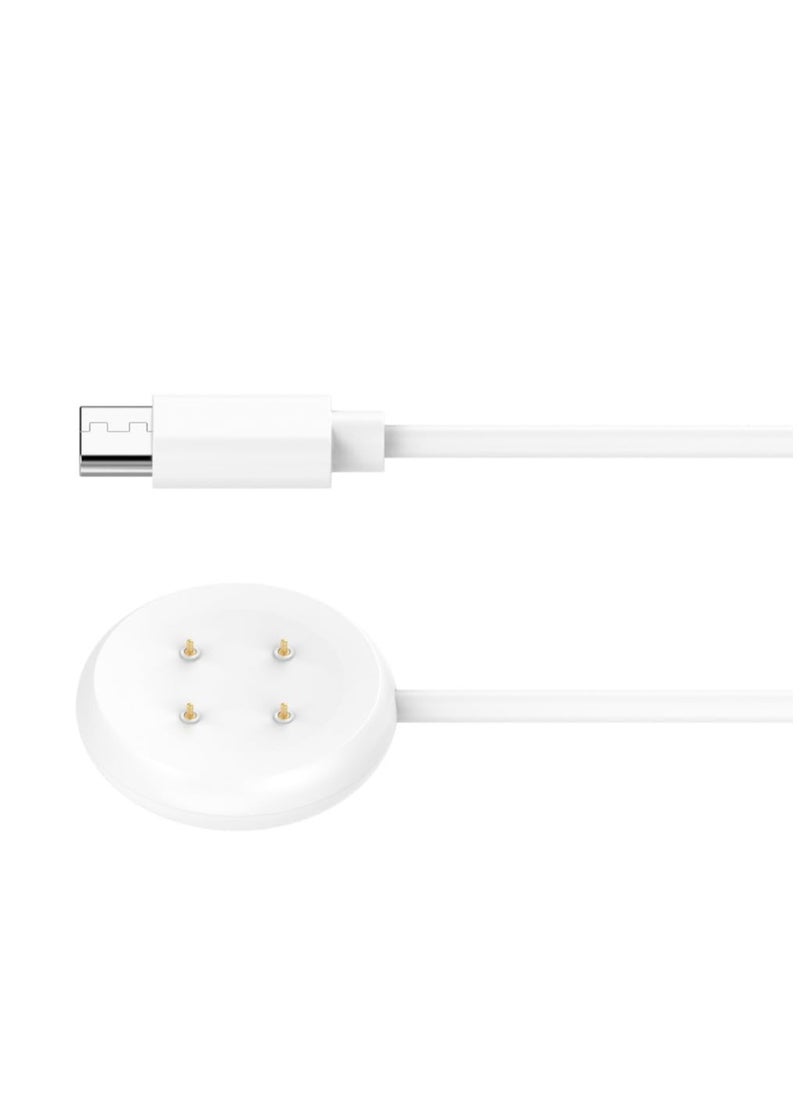 1pcs for Google Pixel Watch 2 1m USB Type-C Magnetic Fast Charging Cable (White)