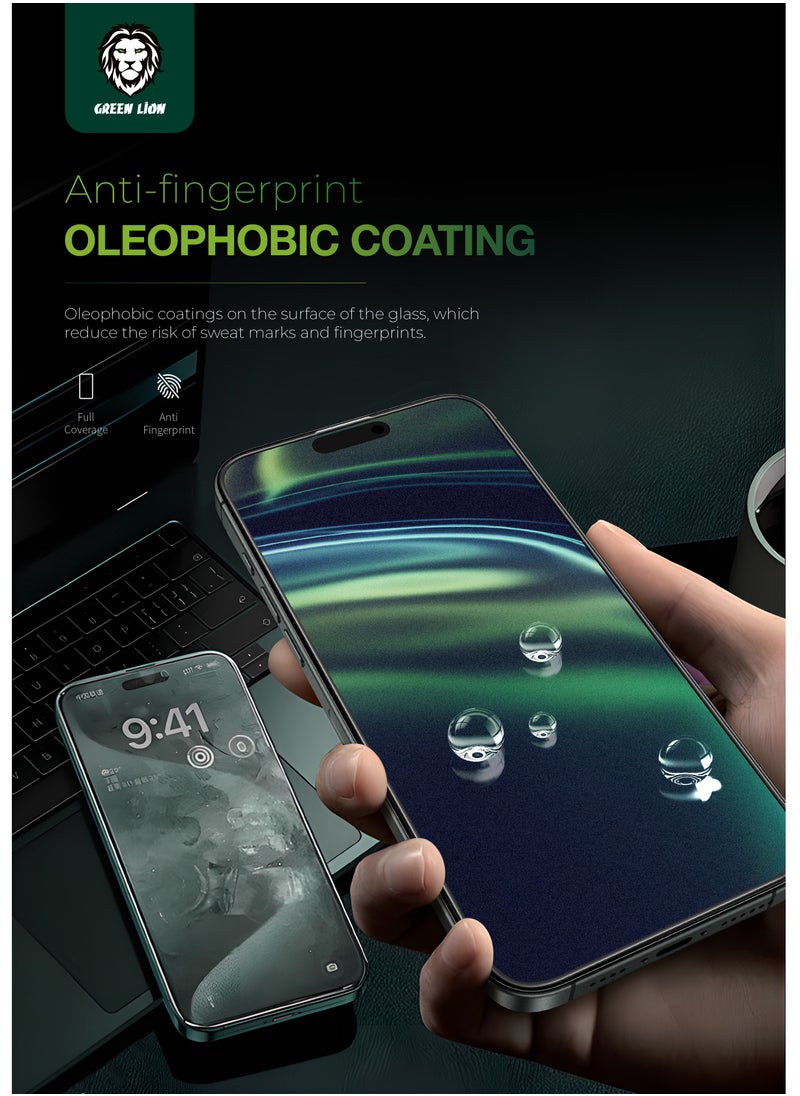 9H Steave Matte Glass Protector for iPhone 16 Pro / Scratch Resistant / Ultra Hardness / Anti-Peeping / Anti Fingerprint / Grease Resistance / Full Coverage / Anti Reflective / Highly Responsive / Oleophobic Coating / 9H Tempered Glass / Durable / Maximum Protection / High Quality / Full Protection - Clear