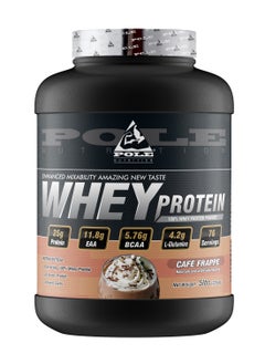 التغذية القطب بروتين مصل الحليب بنسبة 100% من Pole Nutrition، 25 جرامًا من البروتين لدعم العضلات والتعافي - كافيه فربيه، 5 أرطال (76 حصة)  - Image 1
