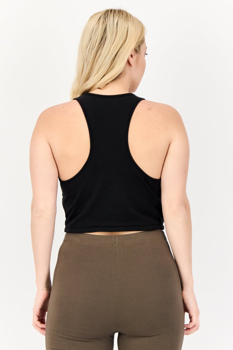 New Balance Women Fitted Fit Sleeveless Outdoor Tank Top, Black  - Image 2