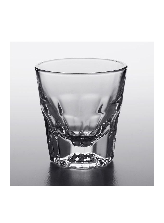 Clear glass cortado cup 120 ml. 