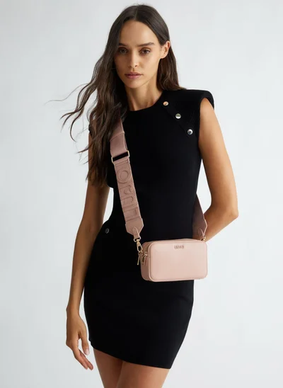 Liu Jo Pink crossbody bag with maxi-logo