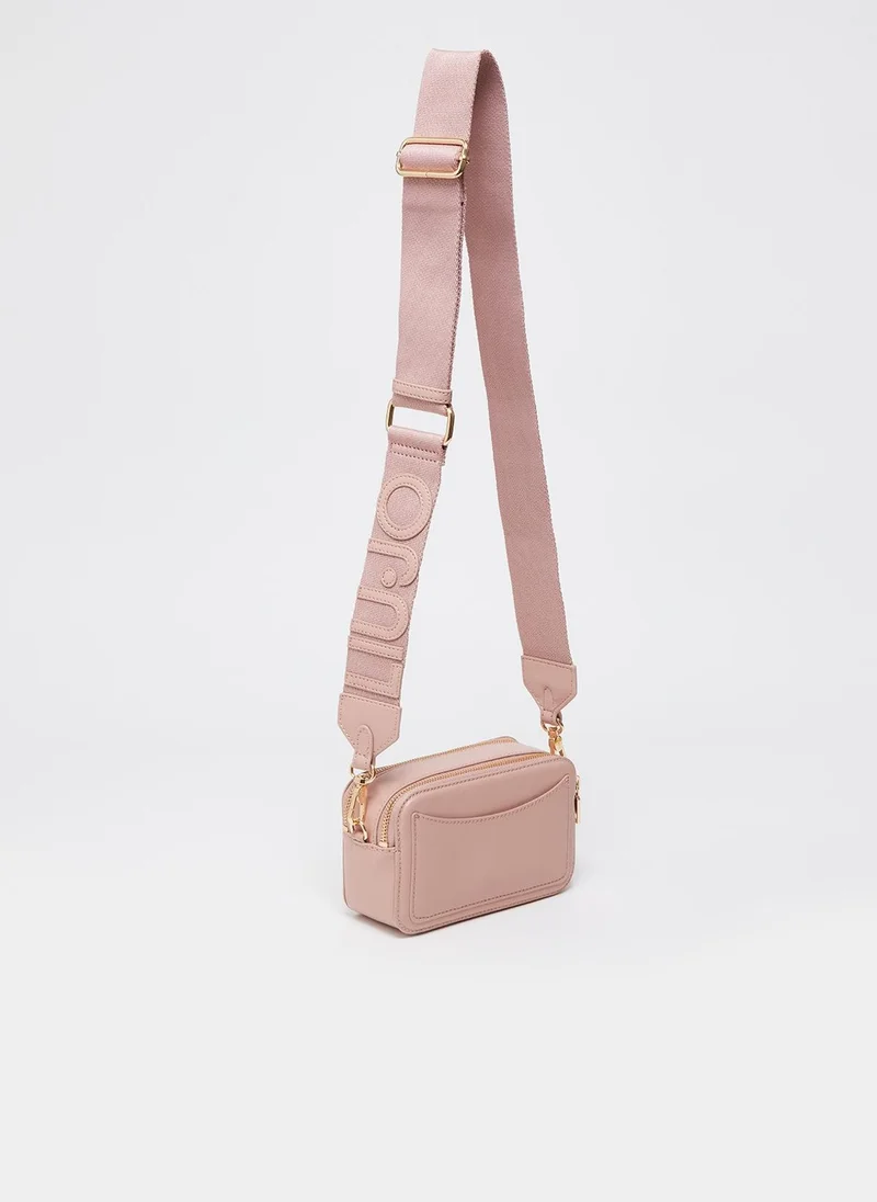 Liu Jo Pink crossbody bag with maxi-logo
