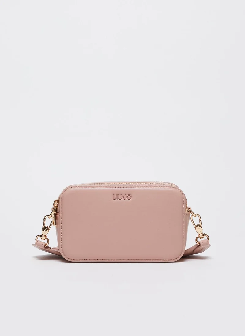 Liu Jo Pink crossbody bag with maxi-logo
