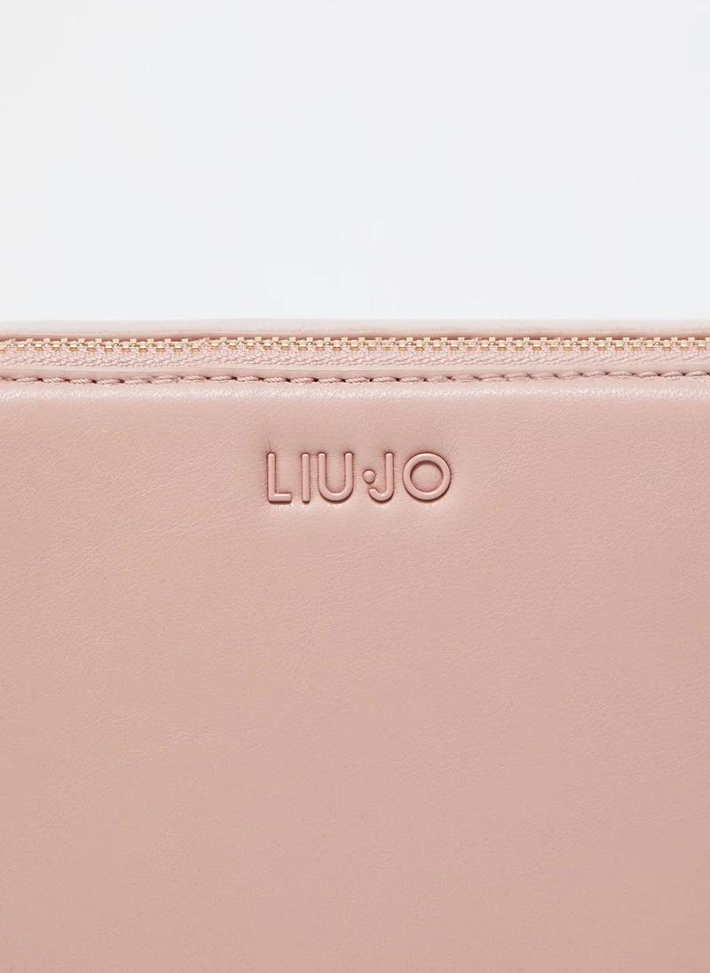Liu Jo Pink crossbody bag with maxi-logo