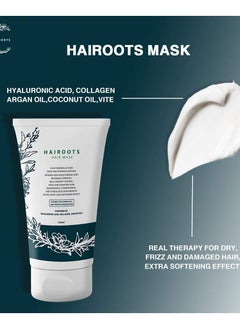 HairooTS Hairoots  Hair Mask  Hyaluronic Acid Collagen Argan Oil  150 Ml  - Image 5