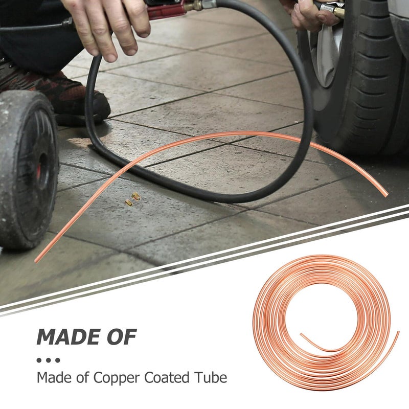 5 Meter Copper Coated Flexible Brake Line Tubing Coil 0 5cm Outer Diameter For Hydraulic Vehicle Replacement - Image 4