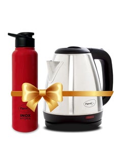 pigeon Pigeon 1.5 litre Hot Kettle and Stainless Steel Water Bottle Combo used for boiling Water, Making Tea and Coffee, Instant Noodles, Soup, 1500 Watt with Auto Shut- off Feature - (Silver)  - Image 1