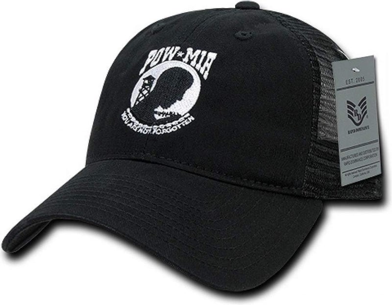 Rapid Dominance Rapiddominance Powmia Relaxed Trucker Caps, Black - Image 1