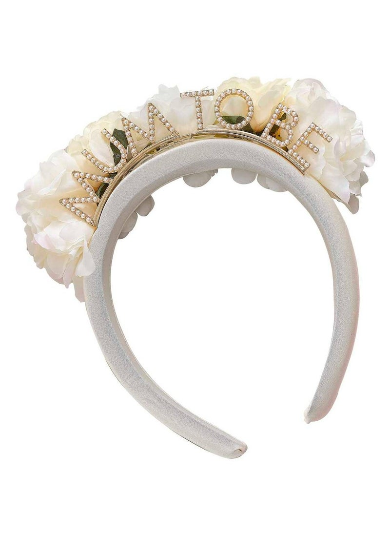 Ginger Ray Foliage and Pearls Mum to Be Headband - Image 3