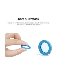 Generic Small Key Covers Tags, Bright Colored Key Caps Silicone Key Covers Elastic Key Tags Key Identifier Coding Rings, 0.8 Inch Dia Key Identifiers, 24PCS in 8 Colors Mixed Color  - Image 3