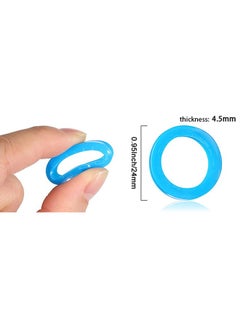 Generic Small Key Covers Tags, Bright Colored Key Caps Silicone Key Covers Elastic Key Tags Key Identifier Coding Rings, 0.8 Inch Dia Key Identifiers, 24PCS in 8 Colors Mixed Color  - Image 5