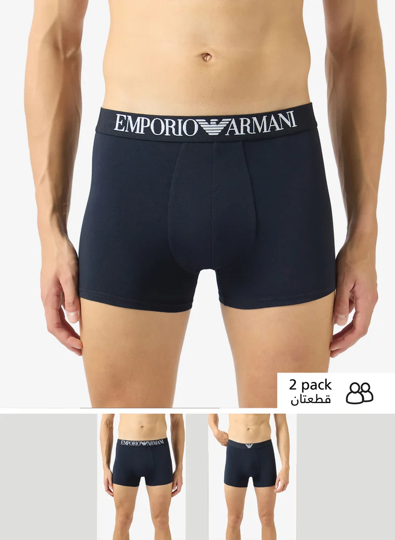 امبوريو ارماني 2 Pack Of Logo Boxers