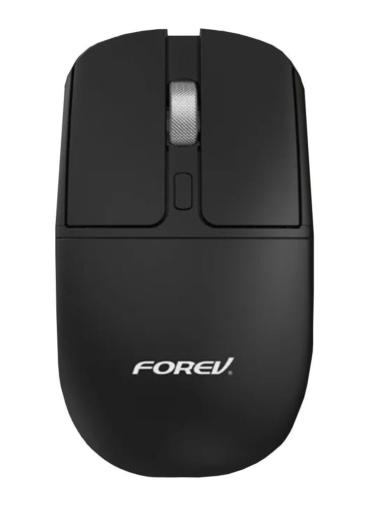 Forev Wireless office Mouse FV-386  – 4 Silent Button 2.4Ghz 10m Range – Non-slip roller design 1600DPI , Black  - Image 1