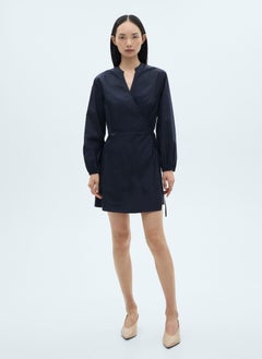 MANGO Cotton Wrap Dress  - Image 4