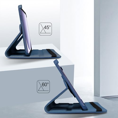 TGK Rotating Cover for Samsung Galaxy Tab A9 8.7 inch 360 Degree Leather Flip Case (Dark Blue) - Image 5