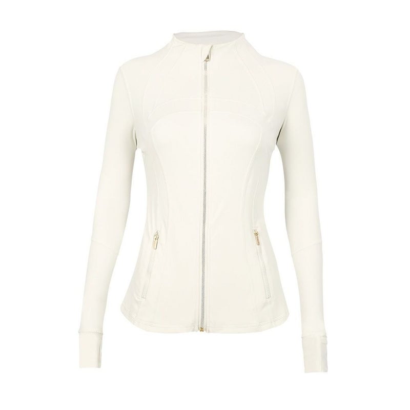 Lululemon Define Jacket: Women Stand Collar Zip Up Workout Jacket, Slim Fit Athletic Yoga Jacket with Thumb Holes & Zipper Pockets for Gym Running Training - Image 1