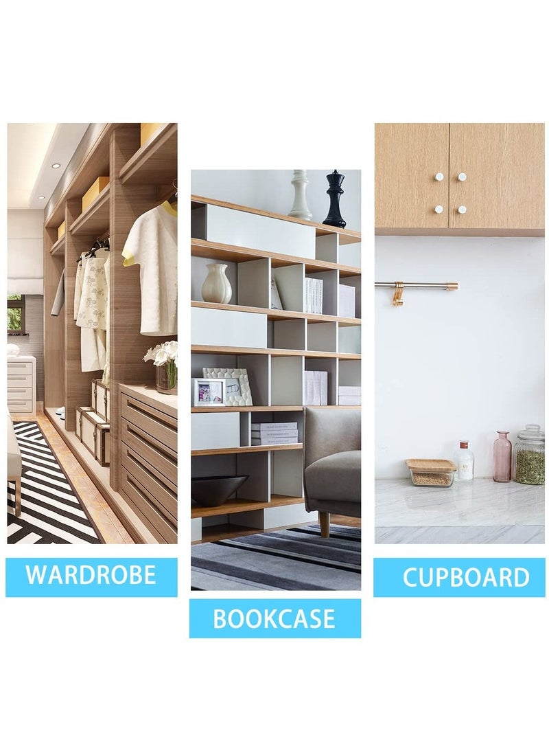 50 Pcs Shelf Support Pegs, Zinc Alloy Support Pins 5mm Shelf Peg Pins for Bookcase Cabinet Closet Wardrobe Glass Shelves Support (Silver) - Image 2