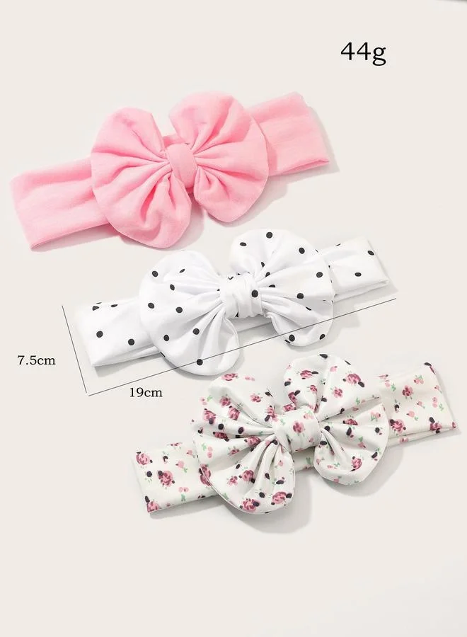 Take Two  Set of 3 - Bow Elastic Headband for Women | Best Price UAE