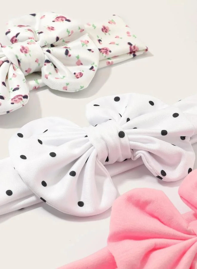 تايك تو Set of 3 - Bow Elastic Headband