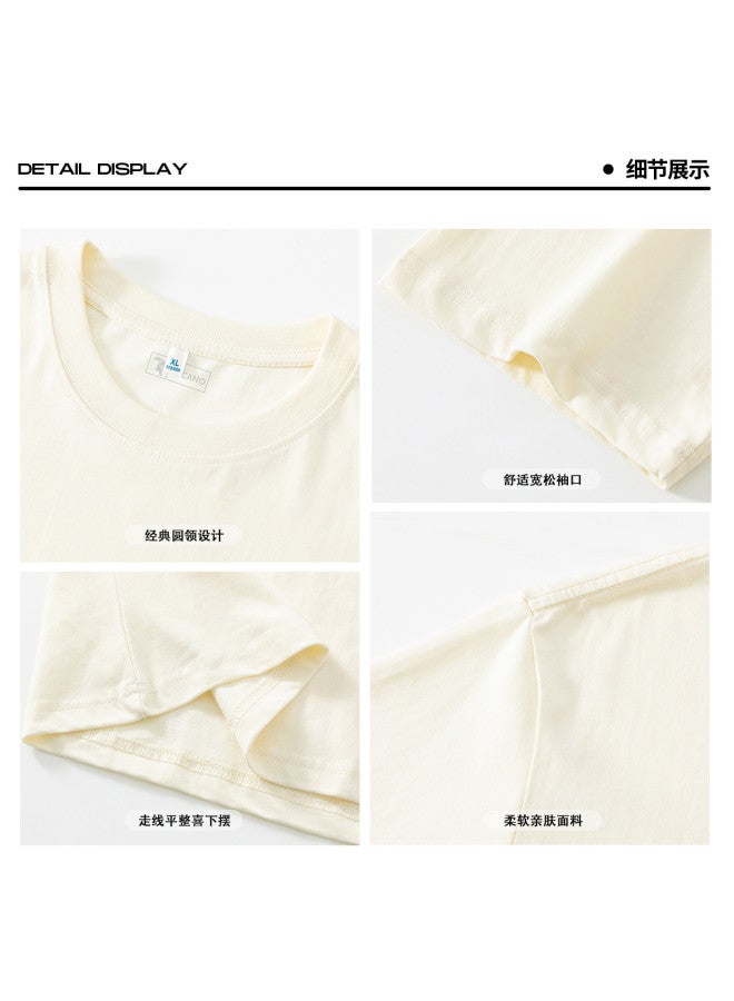 Tucano Men's Short Sleeve T-shirt With Smile Print, Oversized Drop Shoulder Casual Basic Tee For Summer Commuting Wear - Image 5