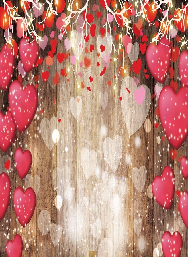 LTLYH 10x8ft Valentine's Day Wood Photography Backdrops Mother's Day Wedding Bridal Shower Wedding Anniversary Party Girl Birthday Decor Supplies Vinyl 125… - Image 3