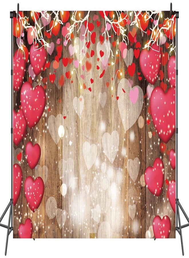 LTLYH 10x8ft Valentine's Day Wood Photography Backdrops Mother's Day Wedding Bridal Shower Wedding Anniversary Party Girl Birthday Decor Supplies Vinyl 125… - Image 2
