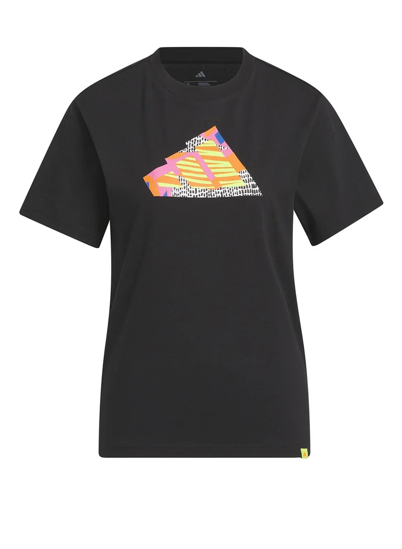 Adidas  Diy Collage Graphic T-Shirt for Women | Best Price UAE
