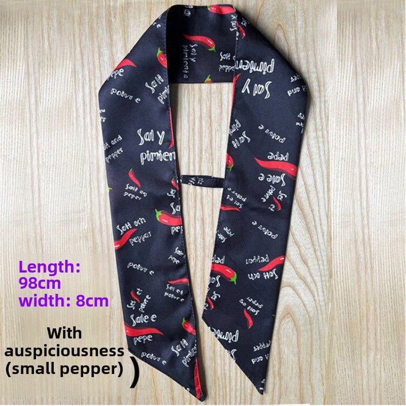 Chef Neck Scarf Sweat Towel Accessories [Pepper] with loop 