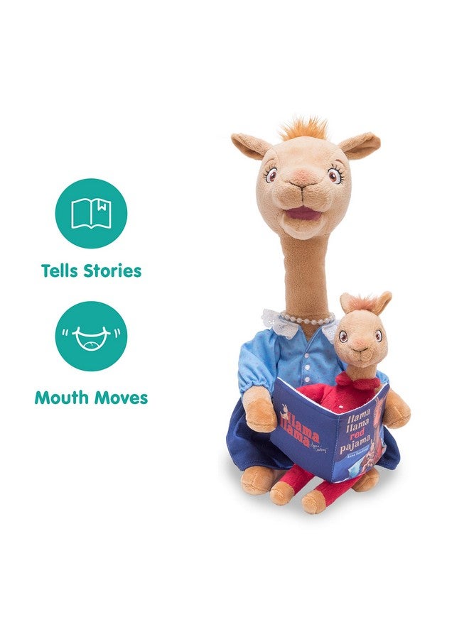 Cuddle Barn - Animated Mama Llama | Talking Stuffed Animal Plush Toy Recites Popular Children'S Book Llama Llama Red Pajama By Anna Dewdney | Head And Mouth Moves, 14" - Image 2