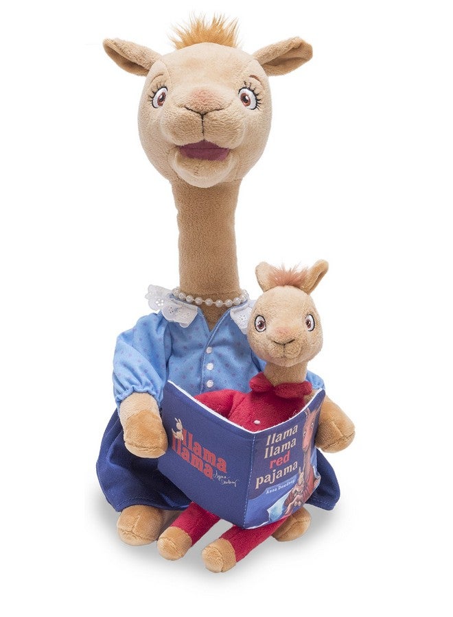 Cuddle Barn - Animated Mama Llama | Talking Stuffed Animal Plush Toy Recites Popular Children'S Book Llama Llama Red Pajama By Anna Dewdney | Head And Mouth Moves, 14" - Image 1